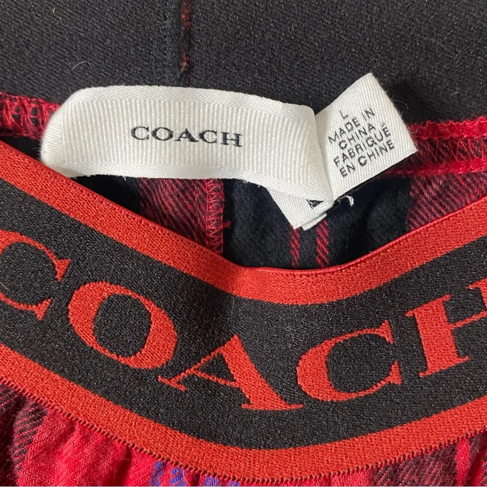 Coach x Saks Fifth Avenue • Red Bleeker Plaid Flannel Pajama Set